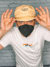 Load image into Gallery viewer, please vote embroidered - bucket hat