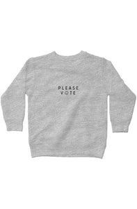 please vote - kids - fleece sweatshirt