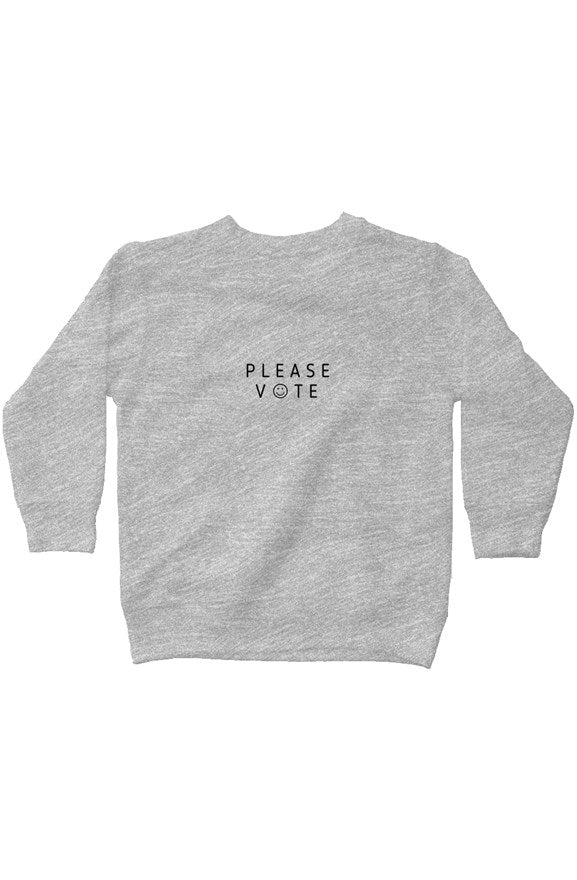 please vote - kids - fleece sweatshirt