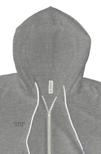 please vote - unisex - zip hoody