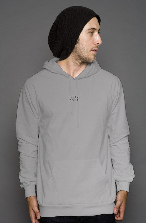 please vote embroidered - unisex - pullover hoody